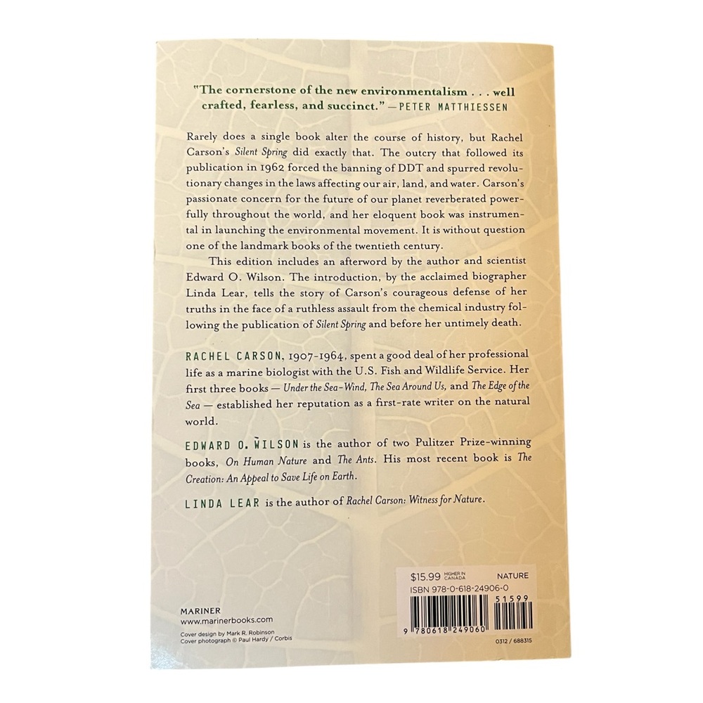 📚🧩 “Silent Spring”—Paperback ((NEW!!))🧩📚 - Picture 7 of 14